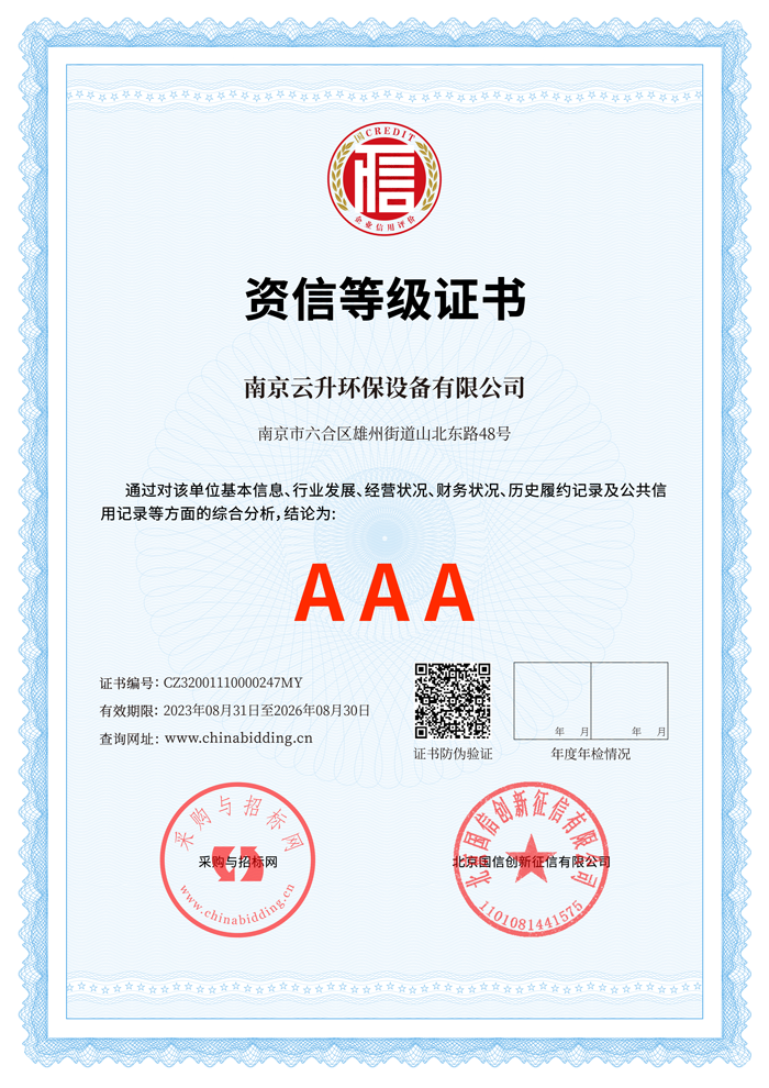 資質(zhì)等級證書2